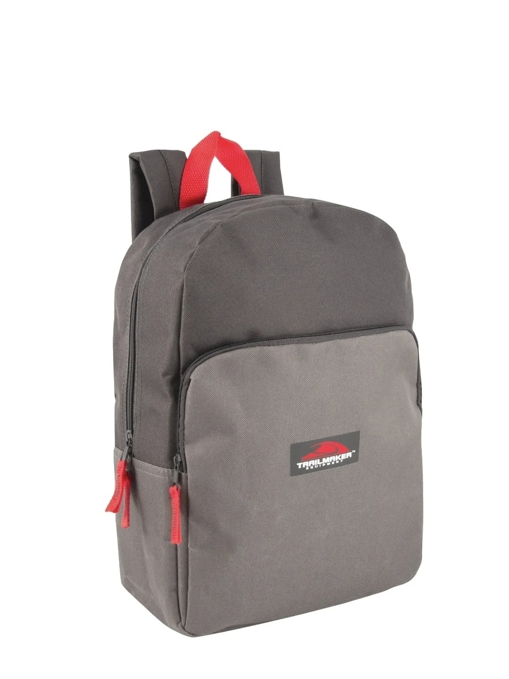 Gray Backpack with Red Accents - Men's Bag